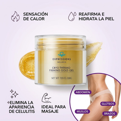 Bye celulitis - Crema criotermica de oro + envío gratis! Paga al recibir.