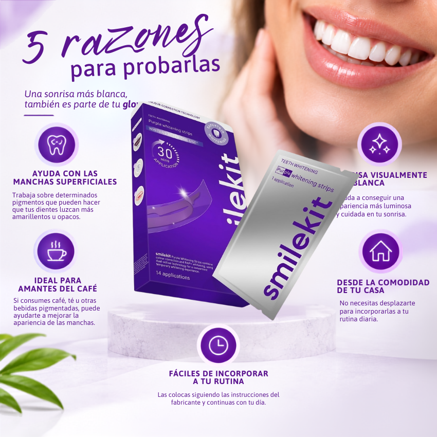 Sonríe sin esconder tus dientes 😁 Tiras blanqueadoras de dientes + envío GRATIS Y pago al recibir