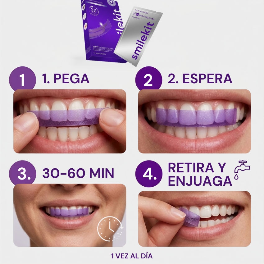 Sonríe sin esconder tus dientes 😁 Tiras blanqueadoras de dientes + envío GRATIS Y pago al recibir