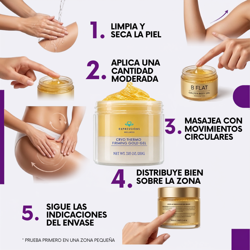 Bye celulitis - Crema criotermica de oro + envío gratis! Paga al recibir.