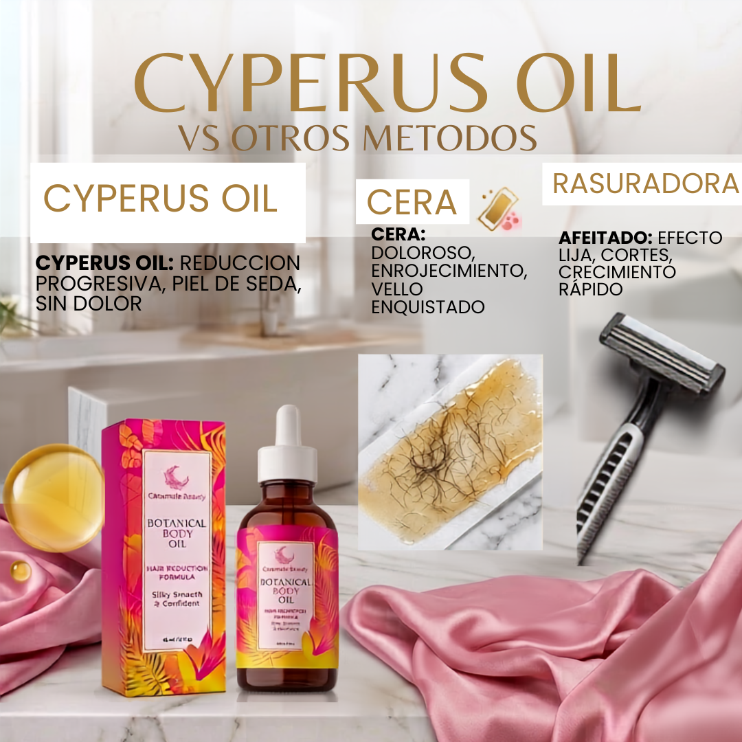 ¡Dile adiós a la depilación y a la irritación con el Aceite Cyperus! | Paga al recibir en casa (envío gratis)